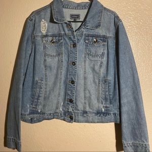 Plus sized denim jacket